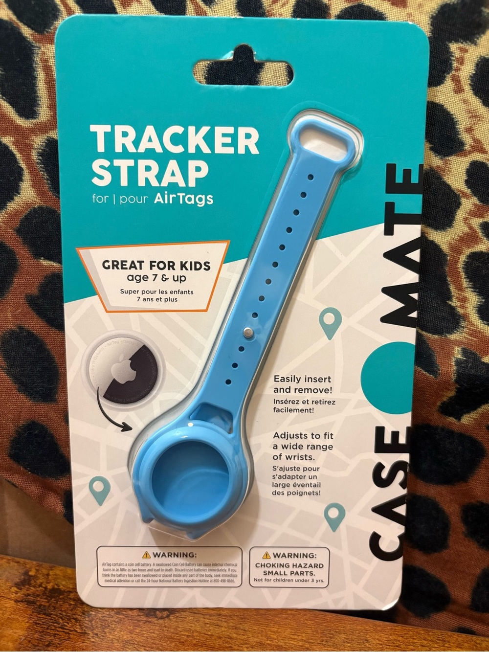 case-mate Blue Tracker Strap for AirTags